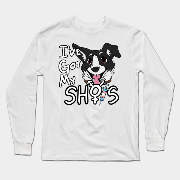 I've Got My Shots (Mutt Dog, HRT) Long Sleeve T-Shirt by malafight